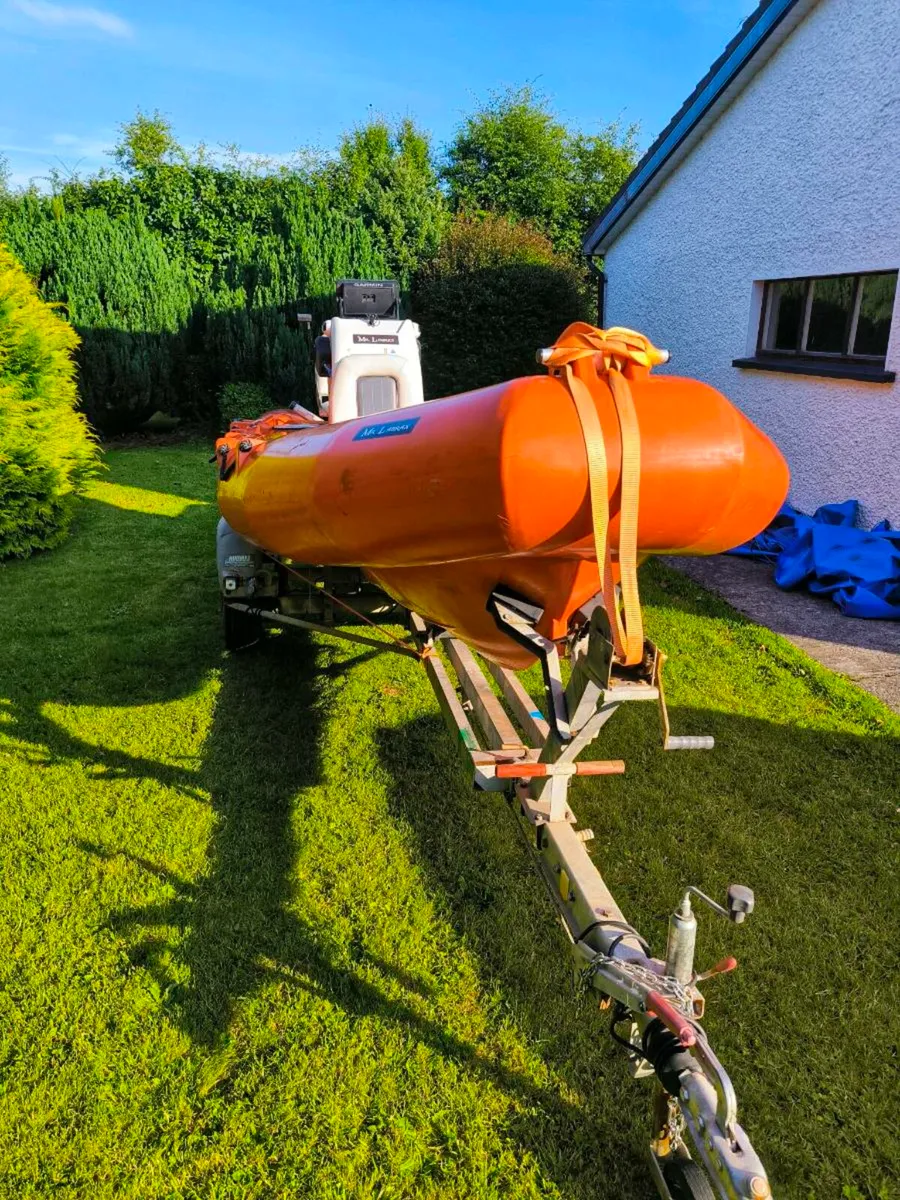 4.5m RIB + 30hp 2 stroke + Trailer - Image 2