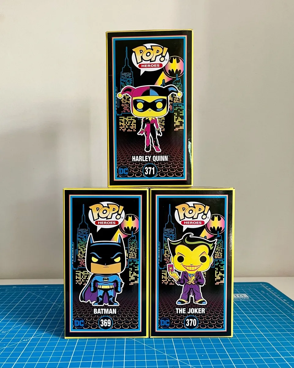 Blacklight - Batman, Joker, Harley - DC  Funko Pop - Image 4