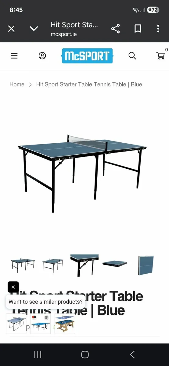 Table Tennis Table, foldable - Image 1