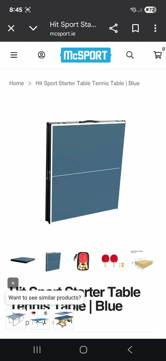 Table Tennis Table, foldable - Image 2