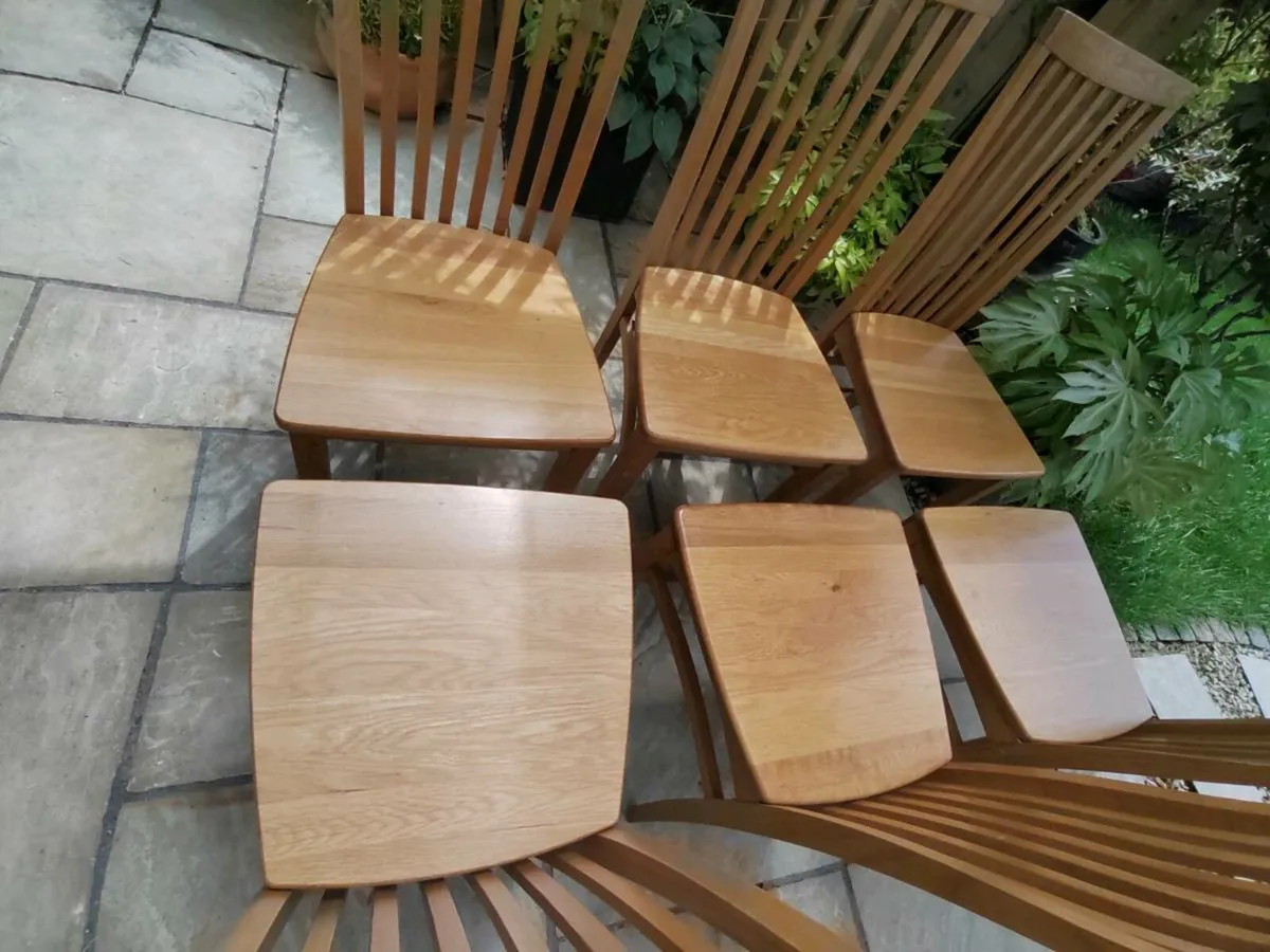 6 kitchen dining chairs - Image 1