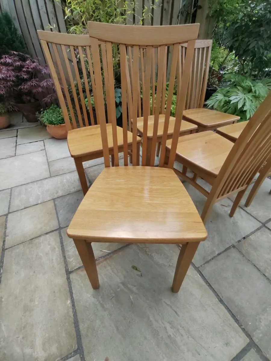 6 kitchen dining chairs - Image 2