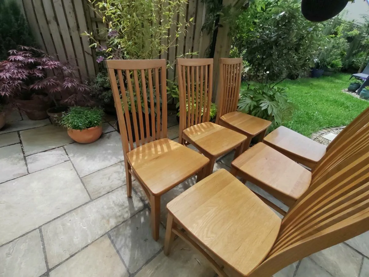 6 kitchen dining chairs - Image 3