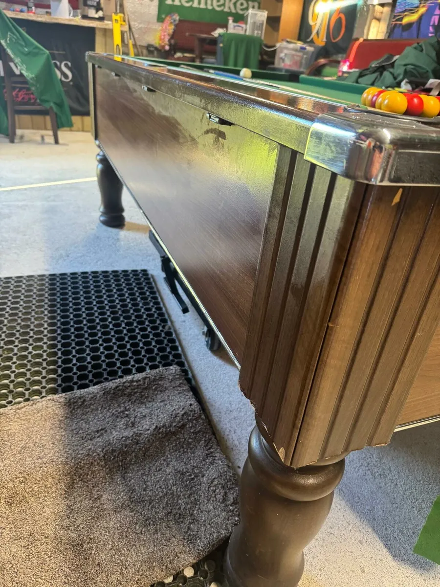 7x4 slate bed pool table - Image 4