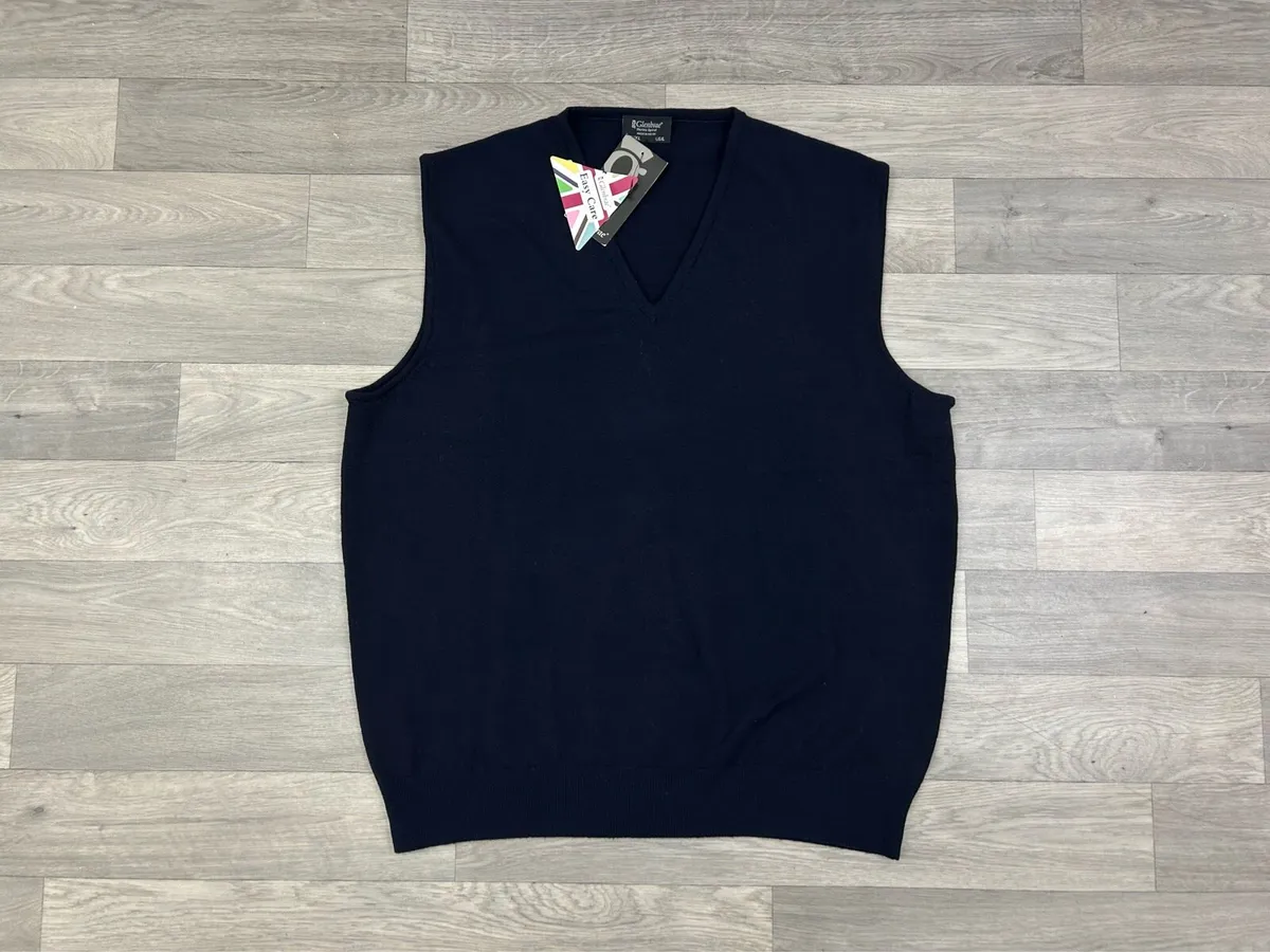 NEW Glenbrae Merino Wool Golf Vest Jumper Mens XL - Image 1