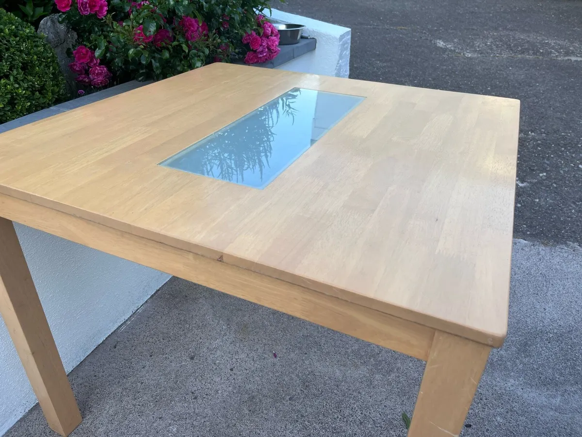Oak dining table - Image 3