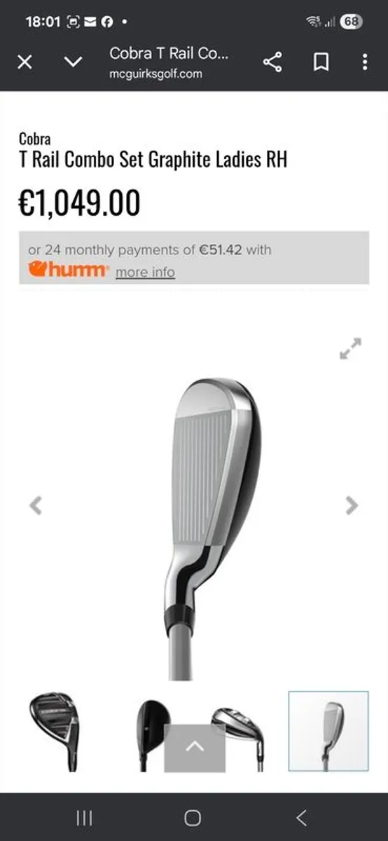 Ladies Golf T Rail Graphite Combo set RH - Image 3
