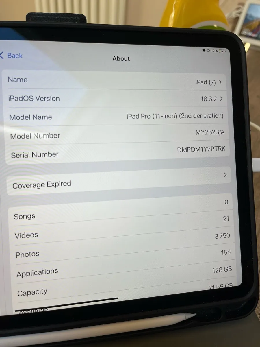 iPad Pro 11 inch 2nd Generation 128gb - Image 1