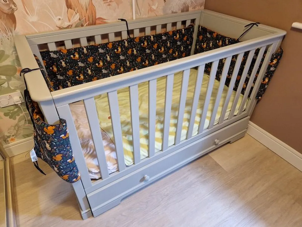 Mamas & Papas Oxford Cot Bed - Grey - Image 1