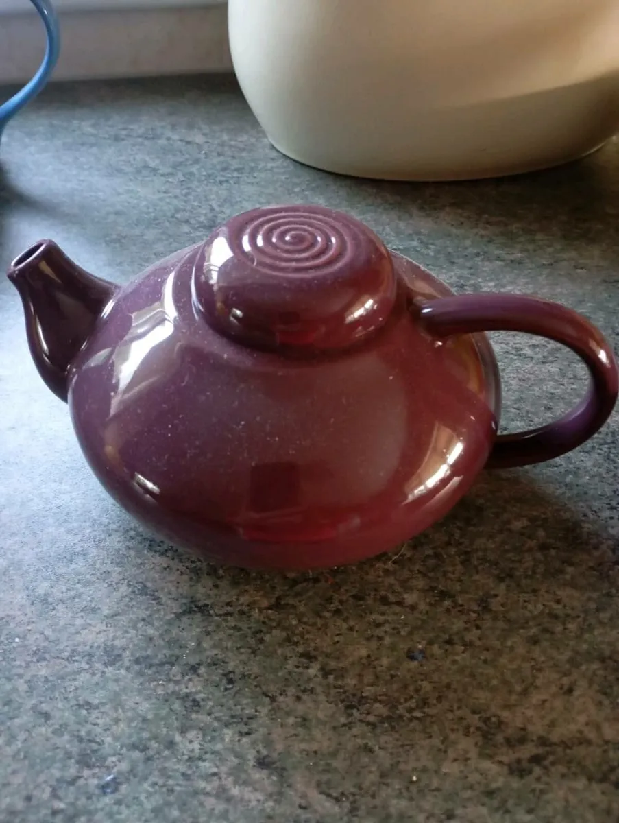 Purple Teapot and milk jug - Image 2