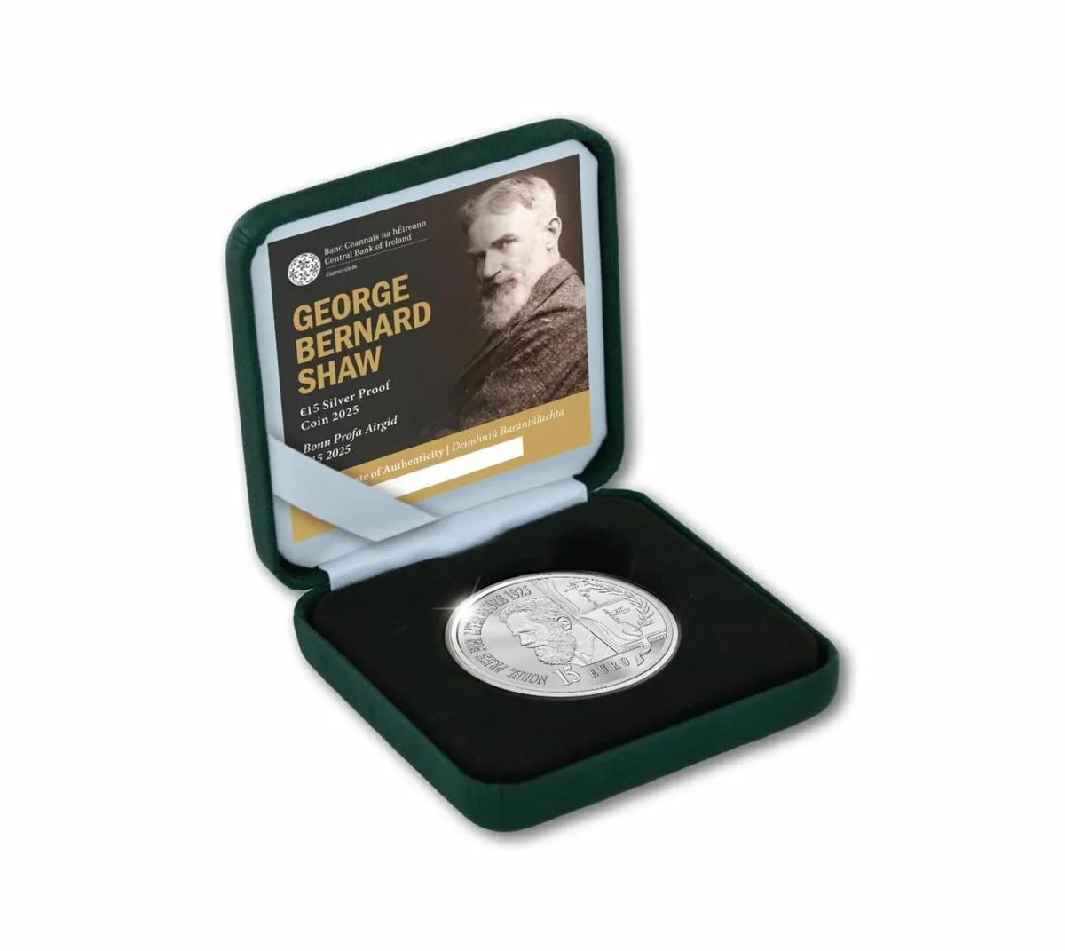 €15 Silver Proof Coin 2025- George Bernard Shaw - Image 4