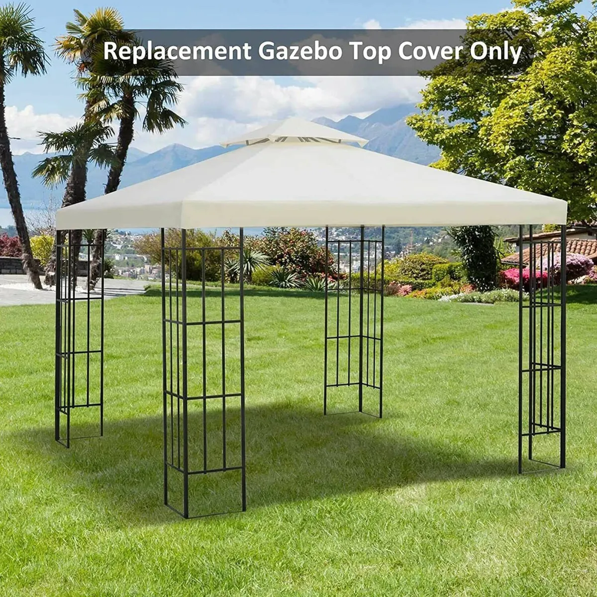 3x3m Gazebo Canopy Replacement Cover - Waterproof - Image 1
