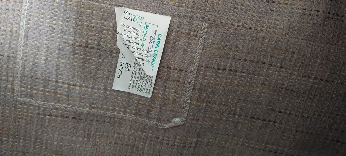 2 x large grey couches - Image 3