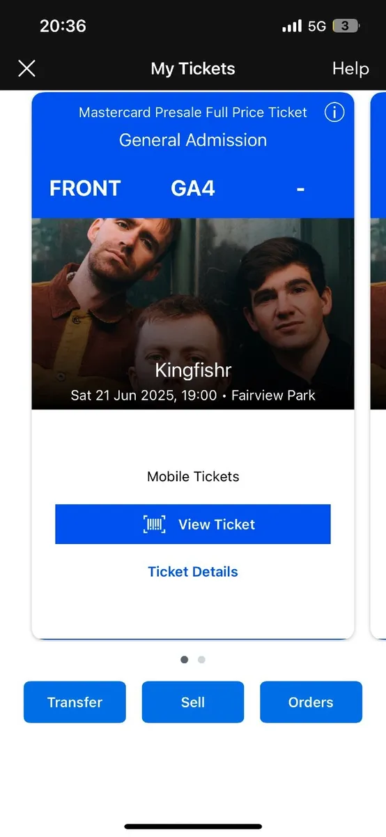 Kingfishr 21 June GOLD CIRCLE Fairview Park