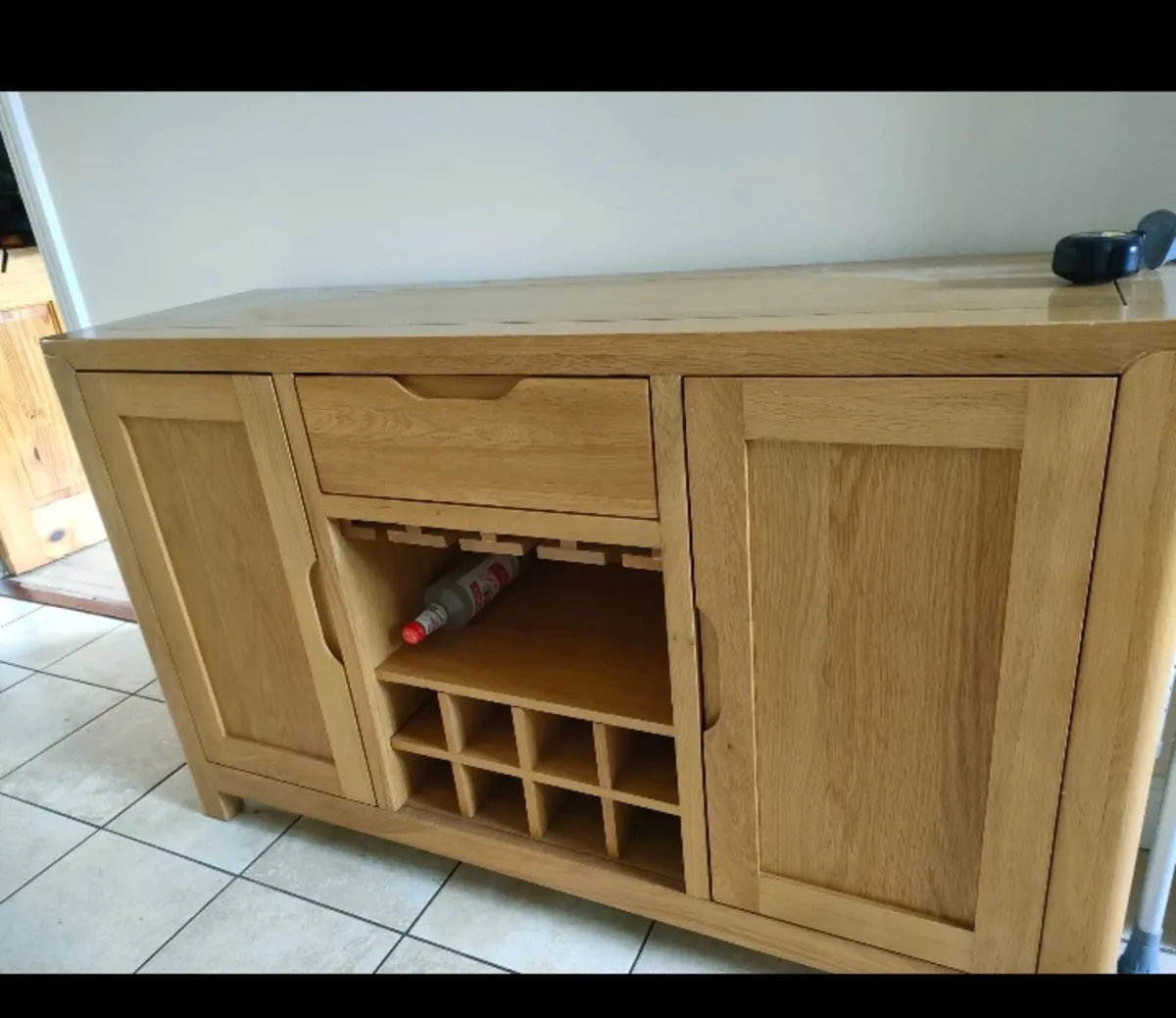 Cabinet with wine press