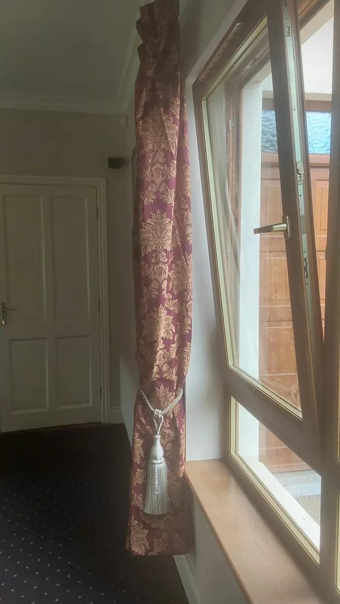 Brocade Curtains Lined Full Length - Image 2