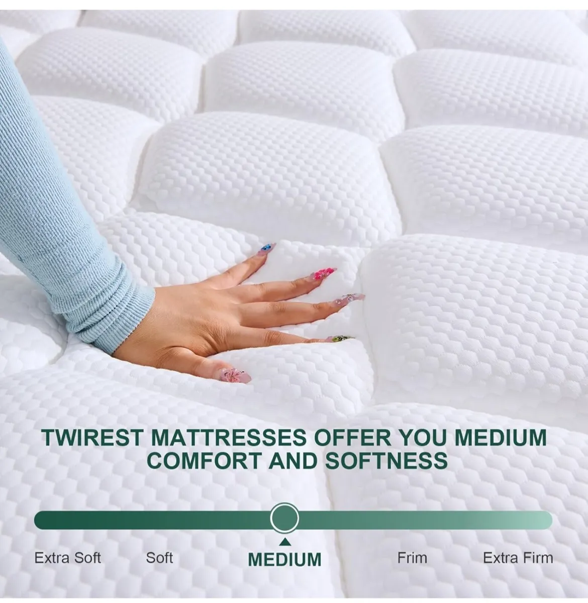 King Mattress, Hybrid Memory Foam and Spring, Zona - Image 2