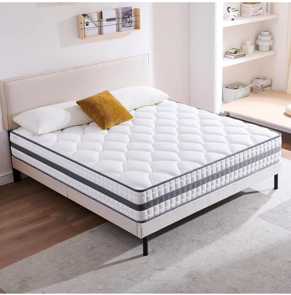 King Mattress, Hybrid Memory Foam and Spring, Zona - Image 1