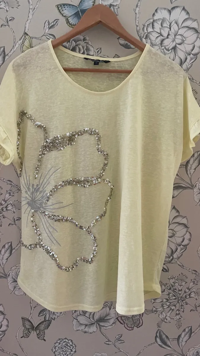 Yellow sparkle top - Image 1