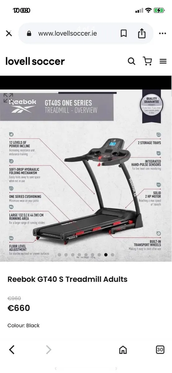 Reebok gt40s treadmill - Image 4
