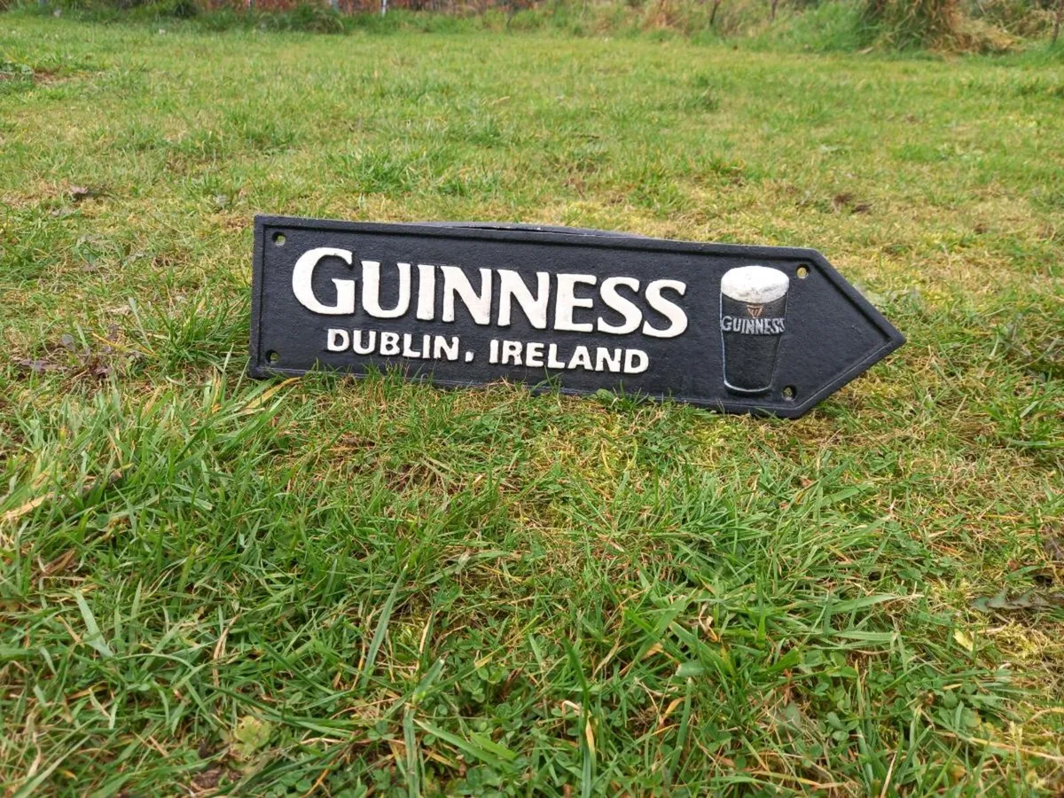 Guinness Cast Iron Sign - Image 1
