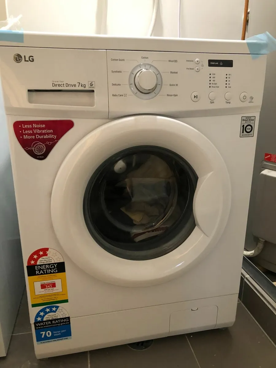LG 7kg Front Loader Washing Machine WD1200D