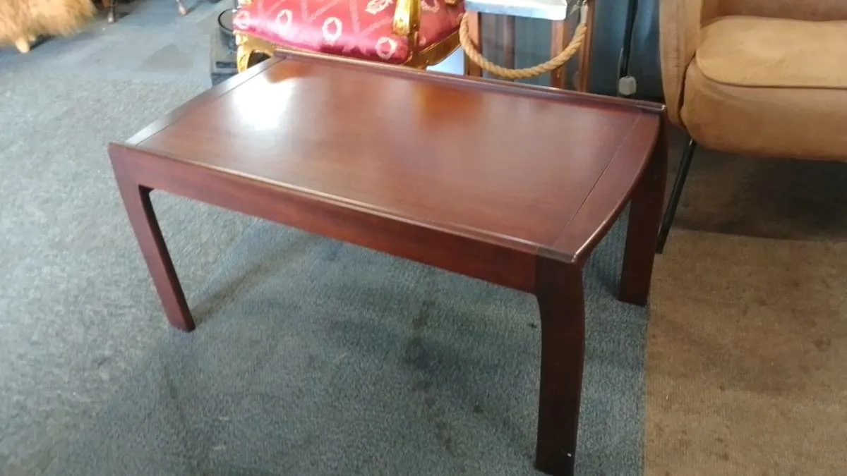 Mid Century Dark Teak Extending Coffee Table - Image 2