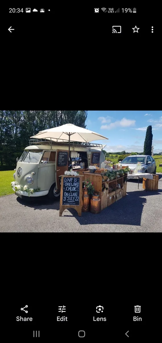 Volkswagen vintage coffee van - Image 2