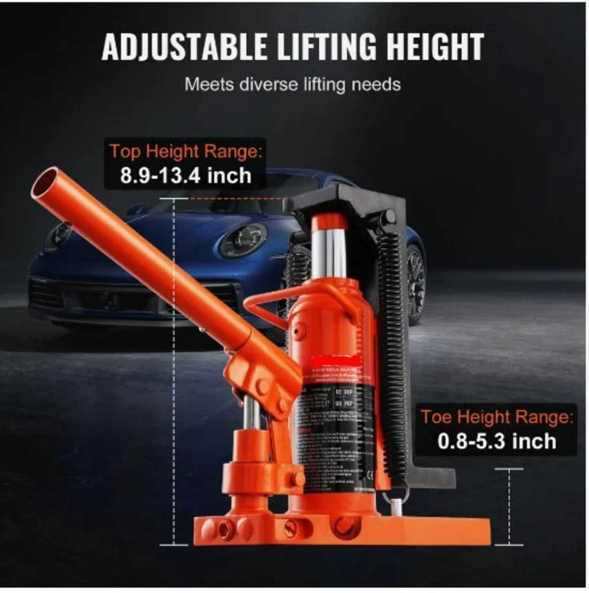 Hydraulic Toe Jack, 2.5 Ton On Toe Toe Jack Lift - Image 2