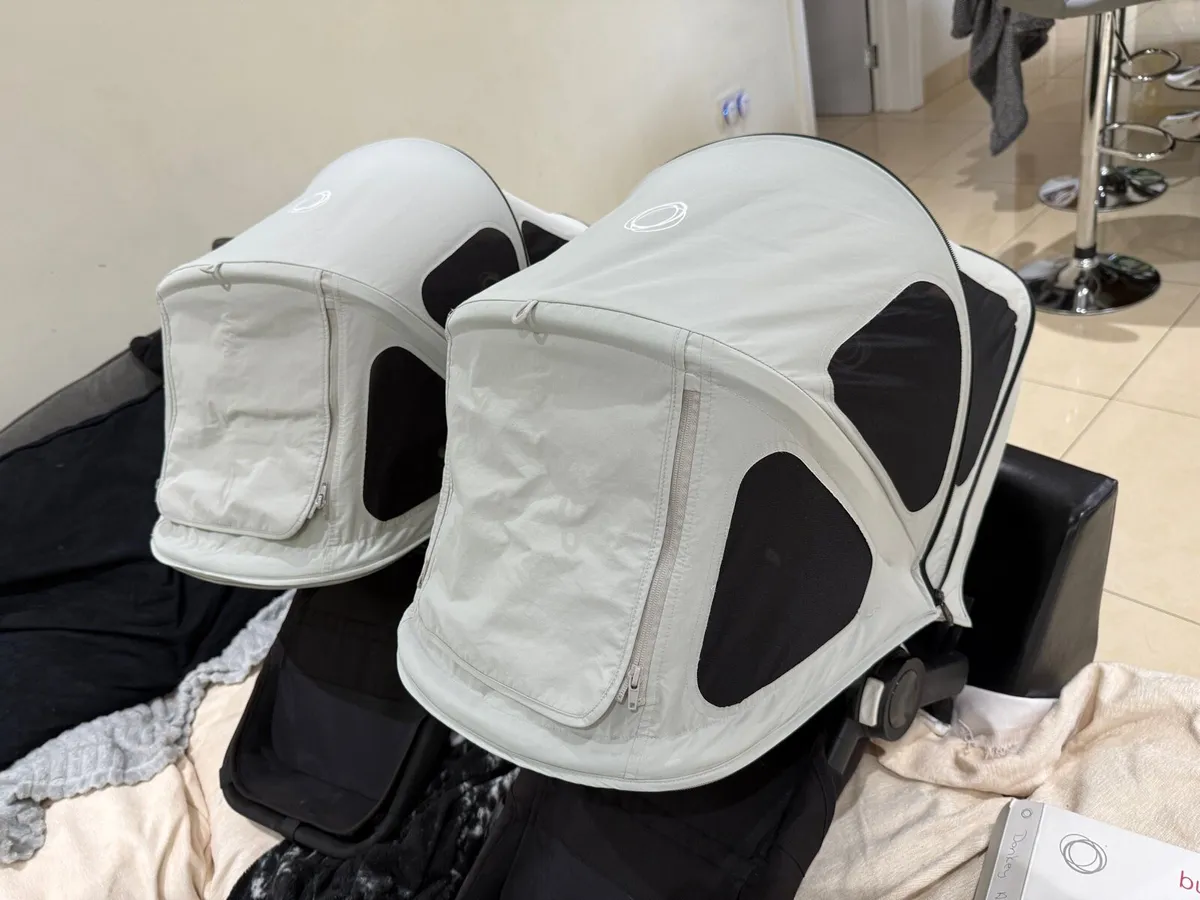 bugaboo donkey hood canopies x2 in swords - Image 1