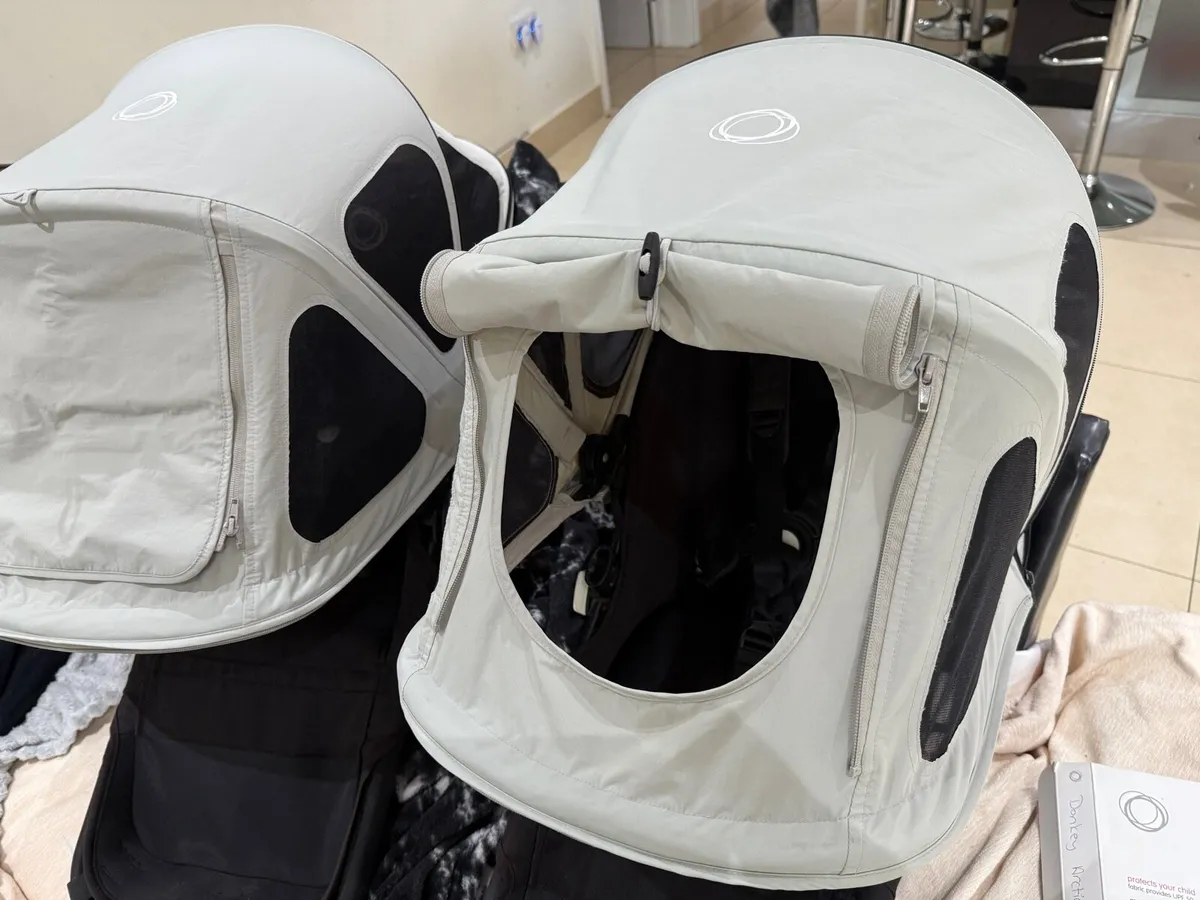 bugaboo donkey hood canopies x2 in swords - Image 2