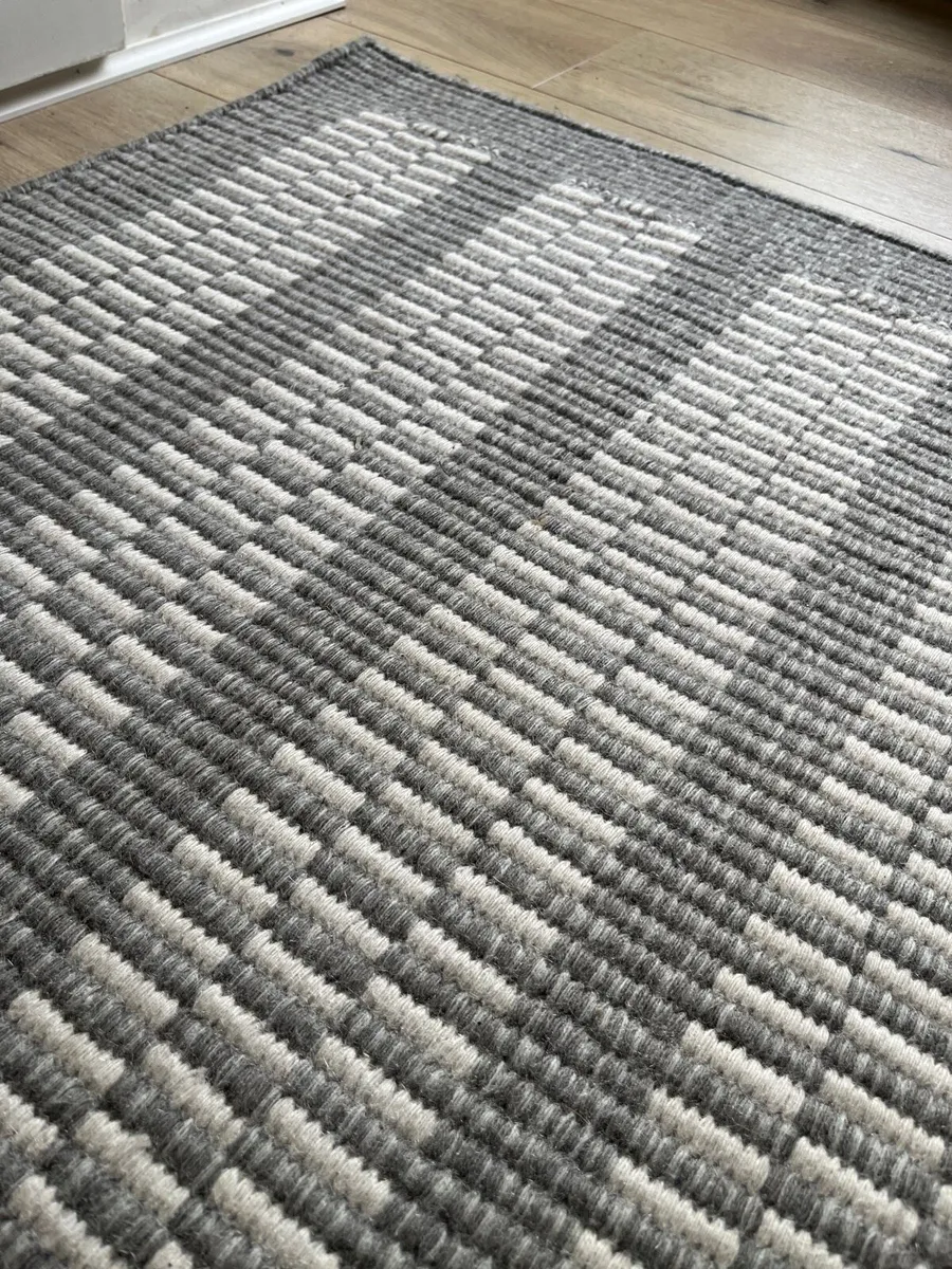 Grey Wool Rug - Image 2