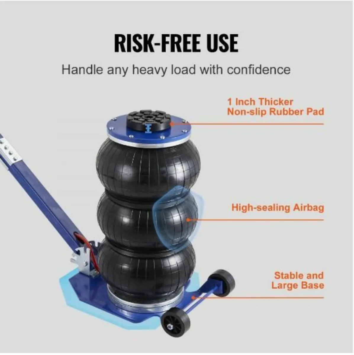 Air Jack, 3 Ton/6600 lbs Triple Bag Air - Image 3