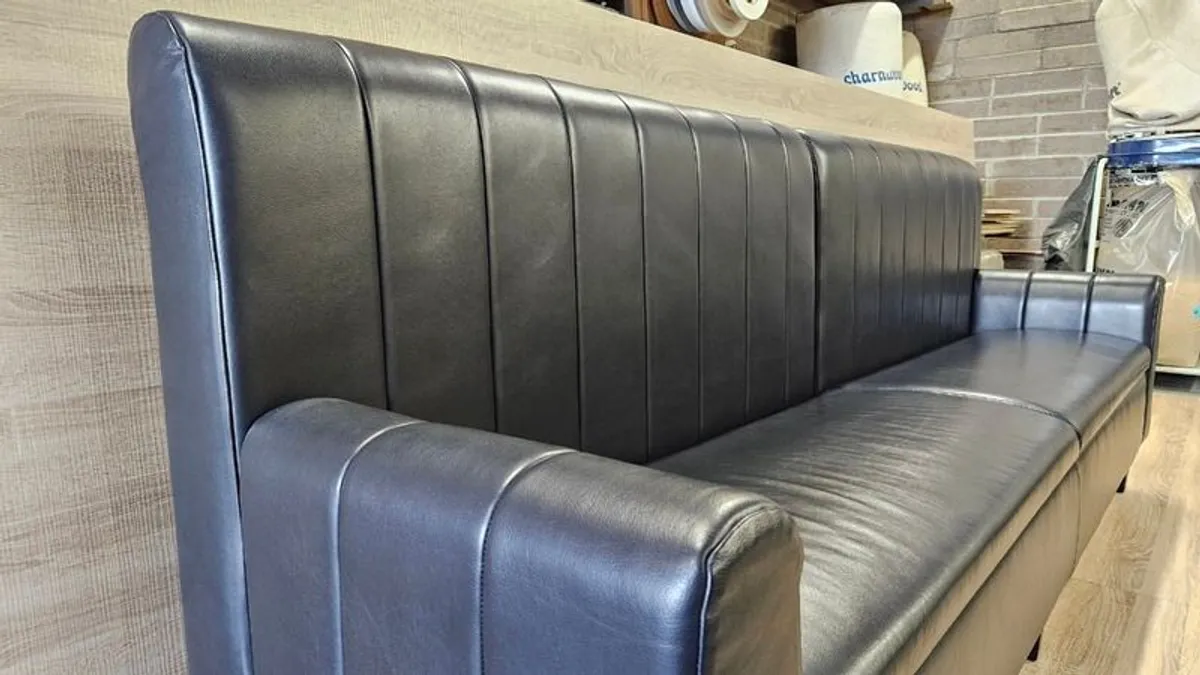 Banquette Natural Leather, 250 cm - Image 3