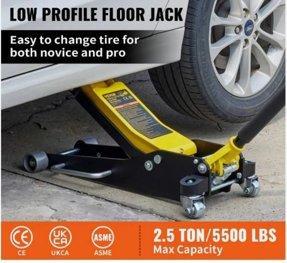 Floor Jack, 2.5 Ton Low Profile - Image 2