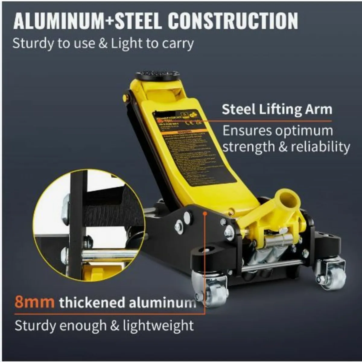 Floor Jack, 2.5 Ton Low Profile - Image 4
