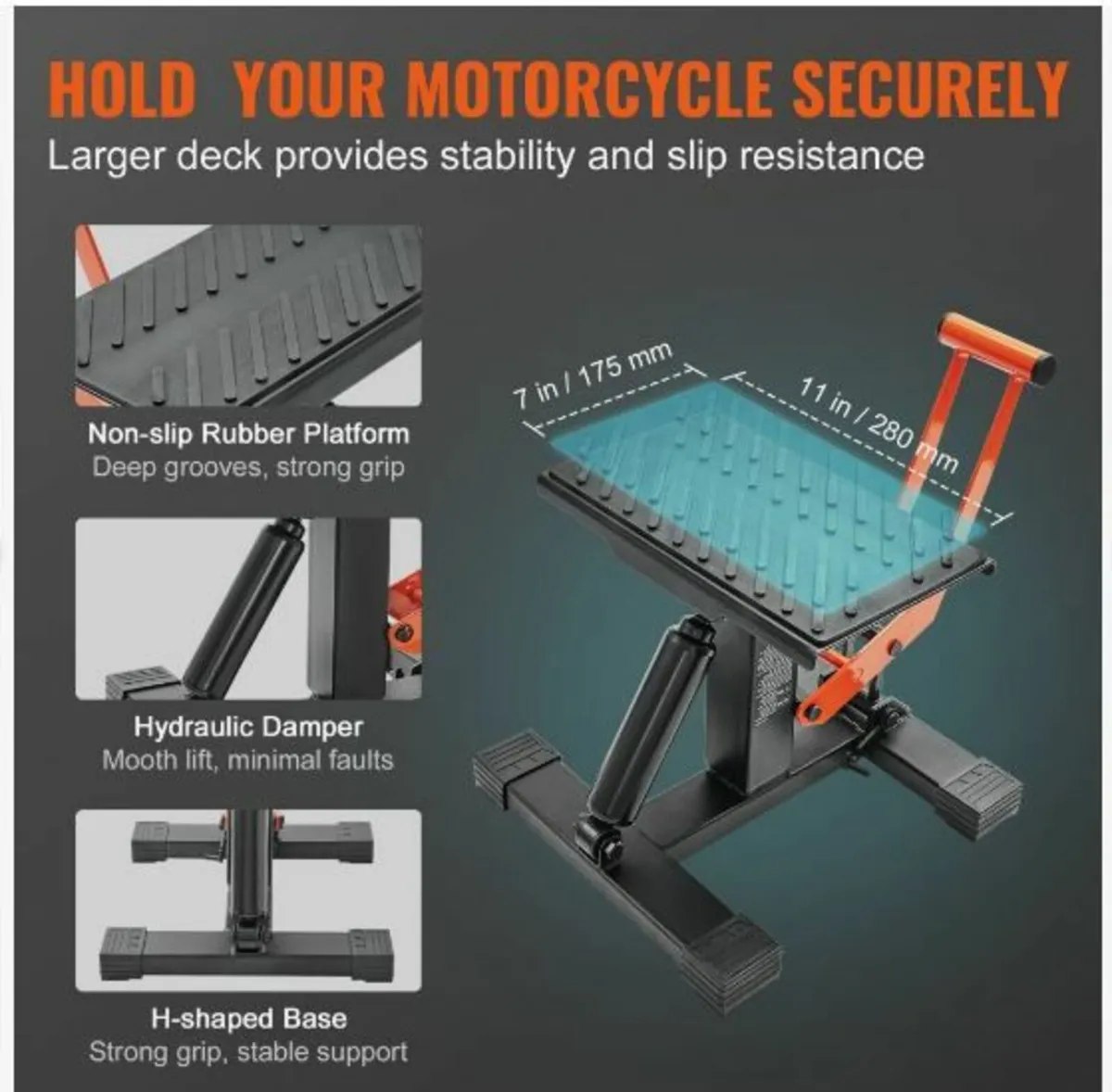Dirt Bike Lift Stand, Motorcycle Jack Lift - Image 2