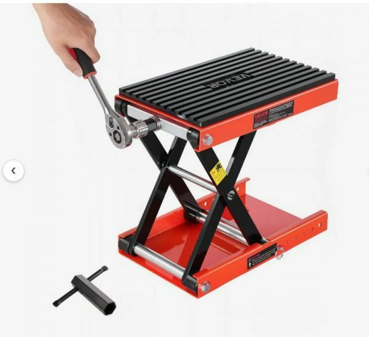 Motorcycle Scissor Lift Jack 1200lbs Wide Deck - Image 1