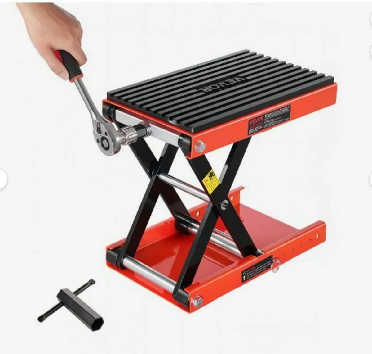 Motorcycle Scissor Lift Jack 1200lbs Wide Deck - Image 4