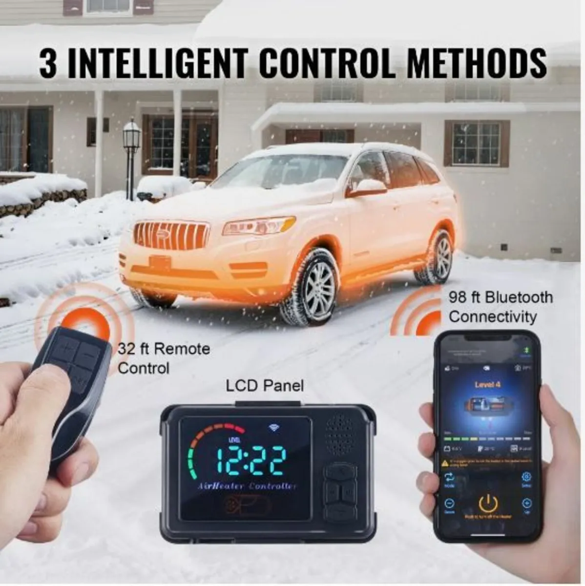 Diesel Air Heater All-in-one 12V 8KW Bluetooth - Image 3