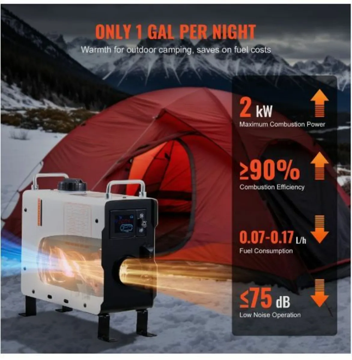 Diesel Air Heater 12V/24V 2KW Bluetooth - Image 2