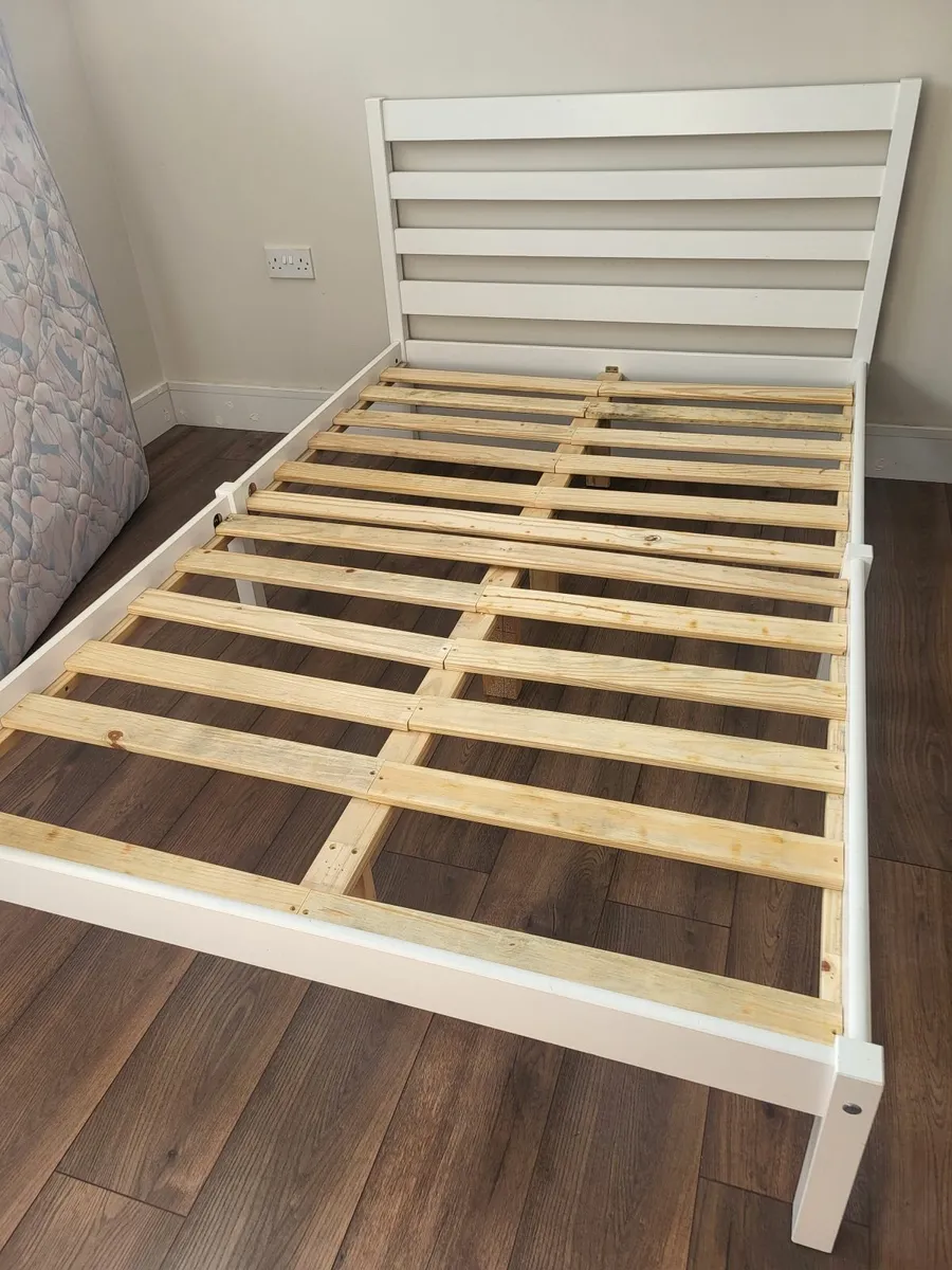 4ft bed frame white - Image 2