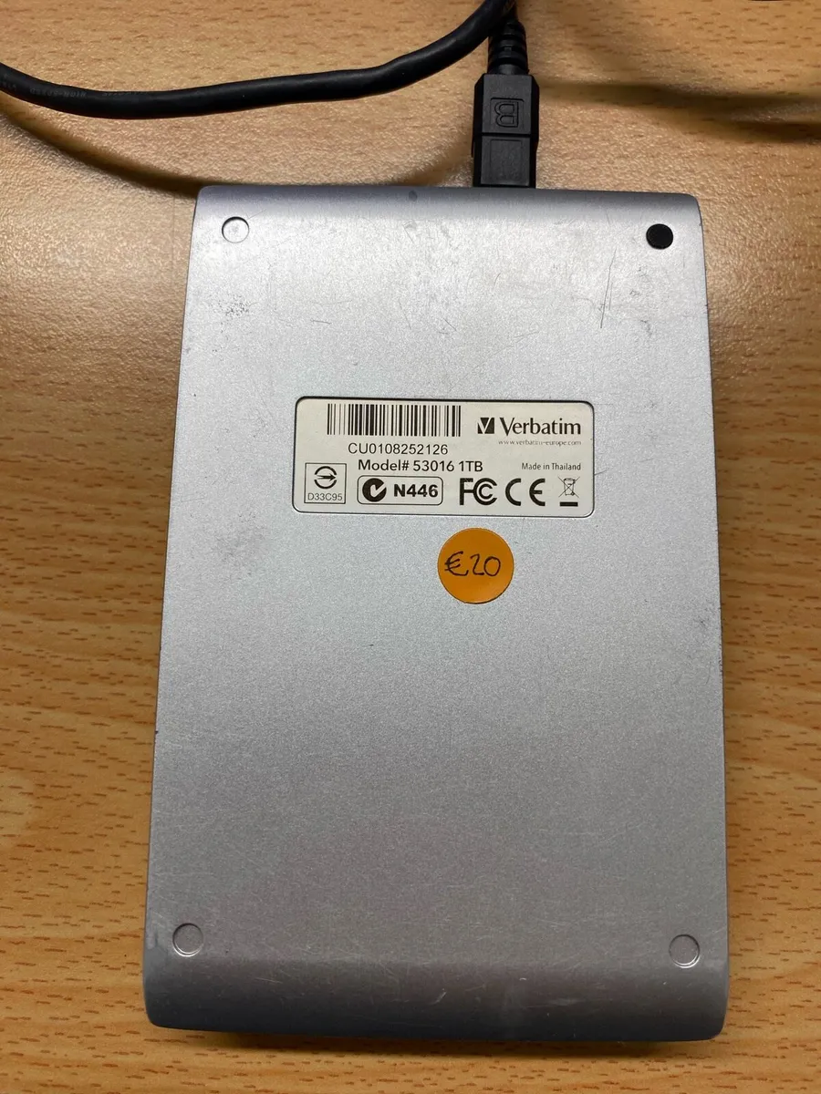 Verbatim 1TB Portable Hard-drive loaded with media - Image 2