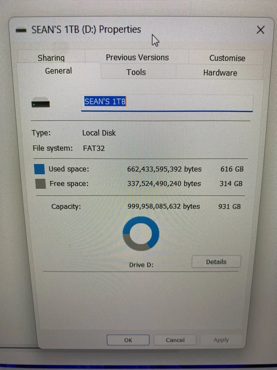 Verbatim 1TB Portable Hard-drive loaded with media - Image 3