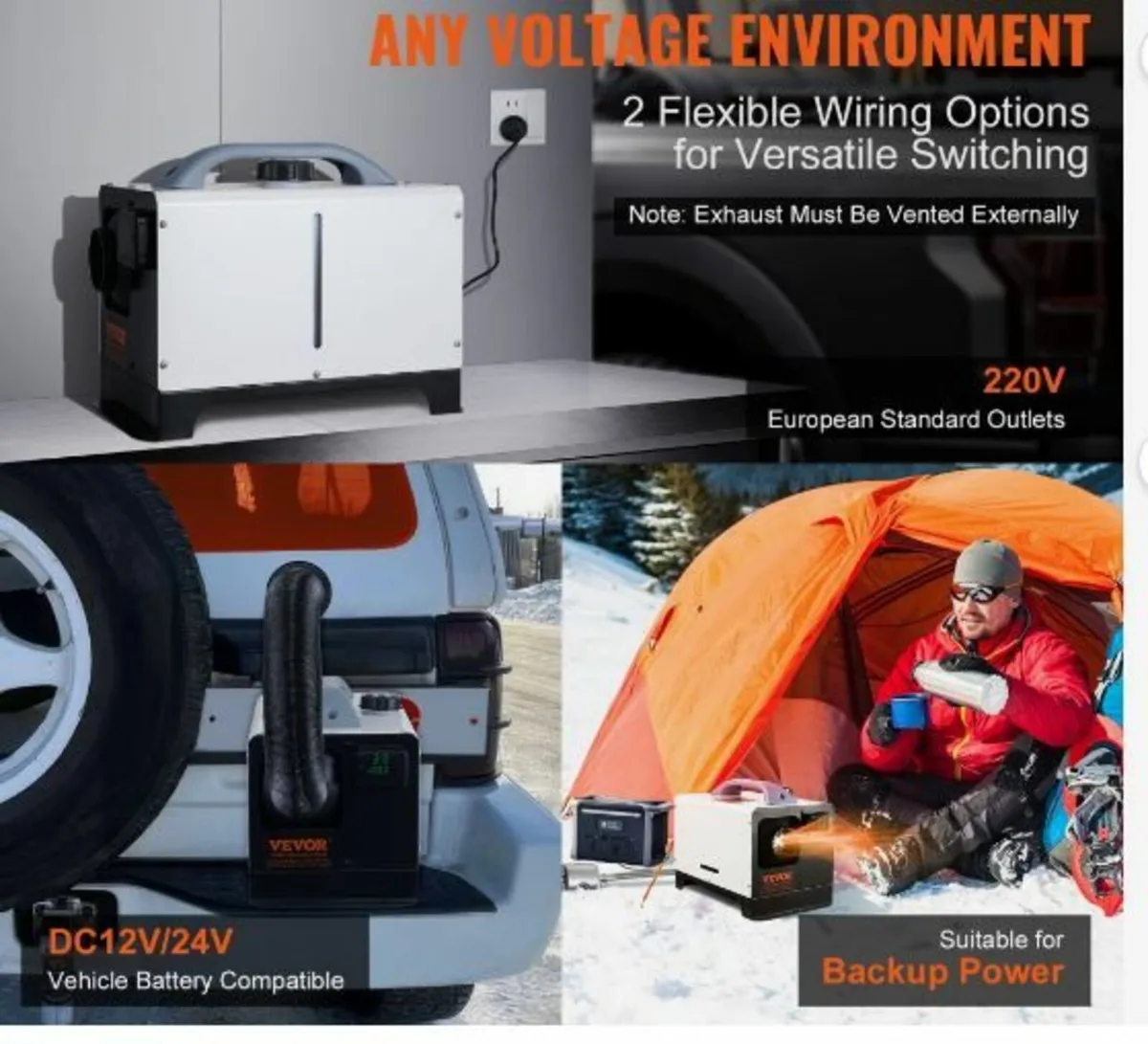 5-8KW Diesel Heater, Diesel Air Heater All in One - Image 2