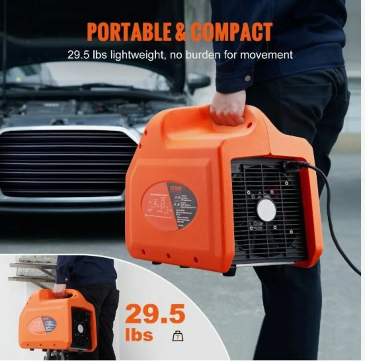 Portable 3/4 HP Refrigerant Recovery Machine - Image 3