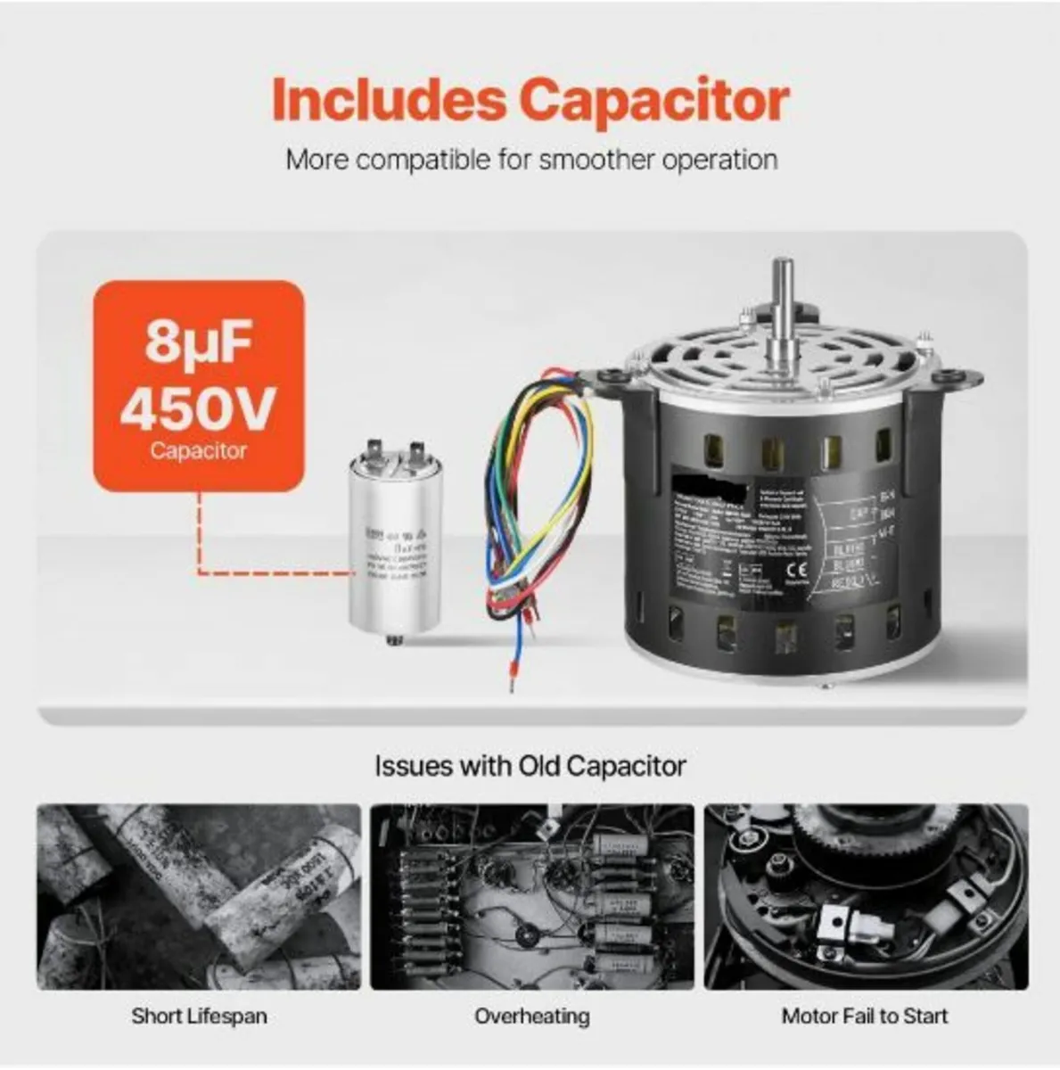 1/5HP Furnace Blower Motor 220V - Image 2