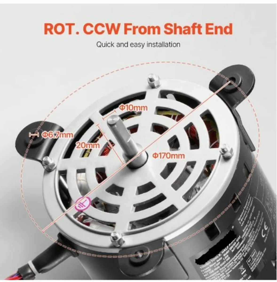 1/5HP Furnace Blower Motor 220V - Image 3
