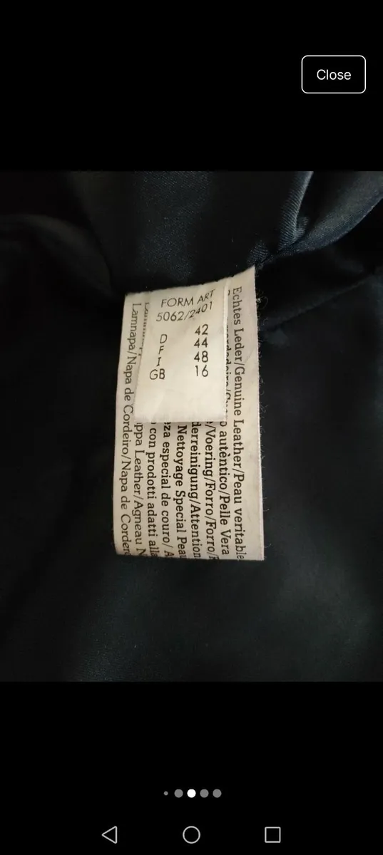 Betty Barclay Vintage leather jacket - Image 3