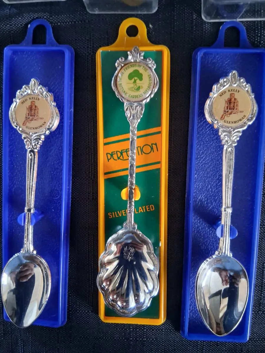 3 Souvenir Teaspoons - Image 1